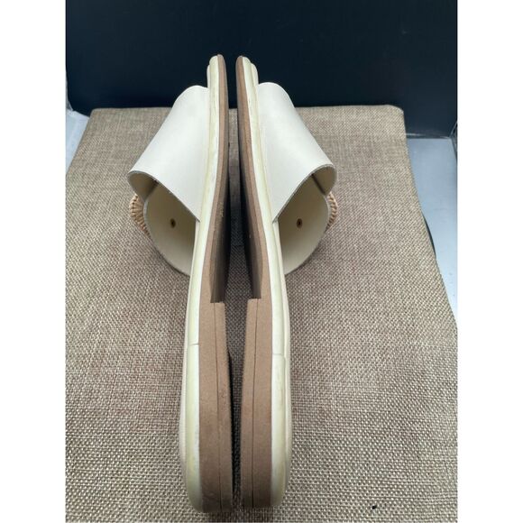 Cristina Francini Genuine Leather Sandals Cream Inez Buckle Size 8 Italian - Picture 6 of 11